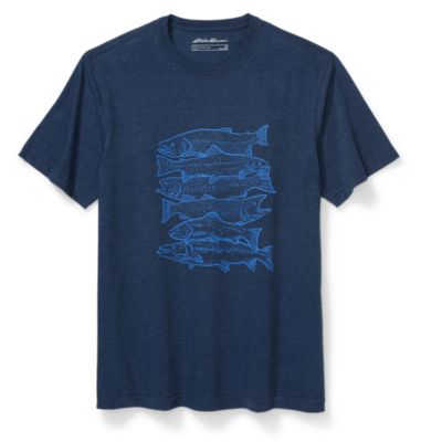 Men's EB Mountain Fish Graphic T-Shirt, Eddie Bauer Crew Neck Tee