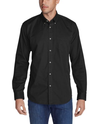 Men's Signature Twill Classic Fit Long-sleeve Shirt - Solid | Eddie Bauer