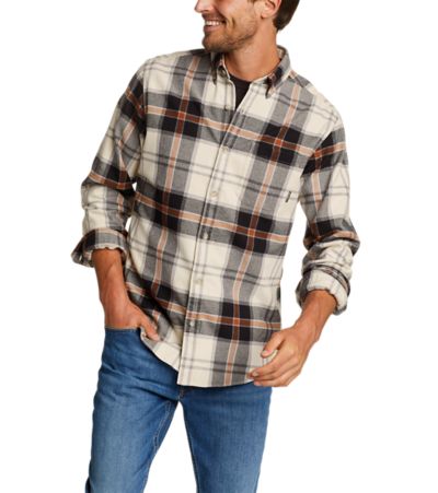 eddie bauer flannel jeans