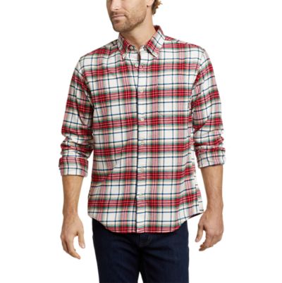 eddie bauer red flannel shirt