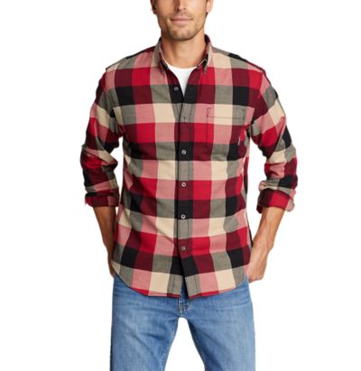 eddie bauer red flannel shirt