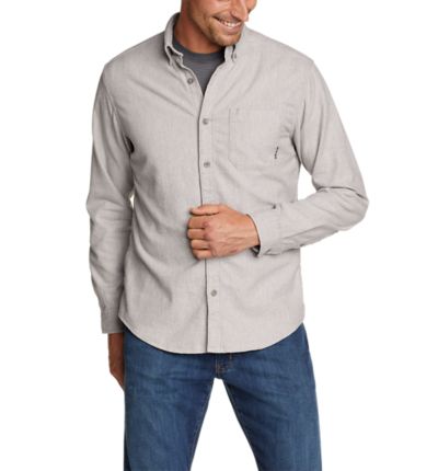 Eddie Bauer Men's Eddie's Favorite Flannel Classic Fit Shirt - Solid. 1