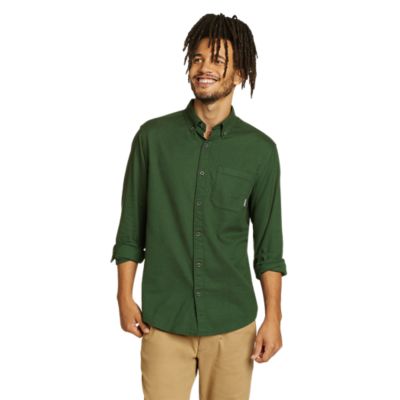 Men's Eddie's Favorite Flannel Classic Fit Shirt - Solid | Eddie Bauer