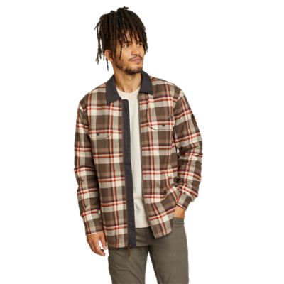 flannel lined shirt jacket