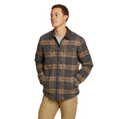 Men's Eddie's Favorite Flannel Faux Shearlinglined Shirt Jacket Eddie