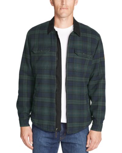 Men's Eddie's Favorite Flannel Faux Shearling-lined Shirt Jacket