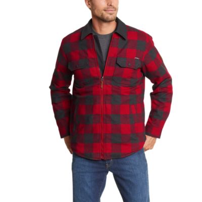 Men's Eddie's Favorite Flannel Sherpa-lined Shirt Jacket | Eddie Bauer