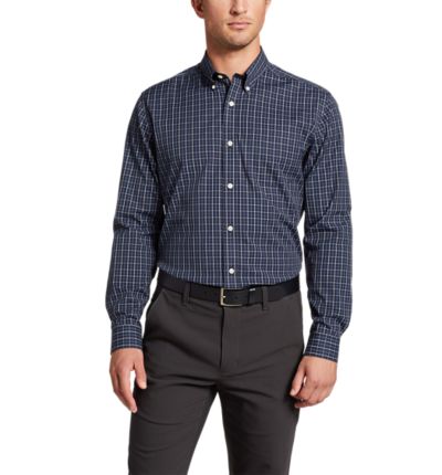 Men's Flex Wrinkle-free Classic-fit Shirt - Blues | Eddie Bauer