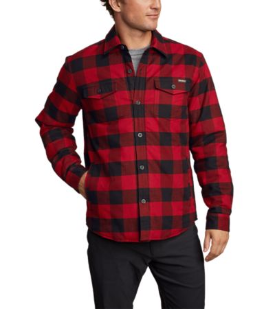 flannel insulated shirt jacket