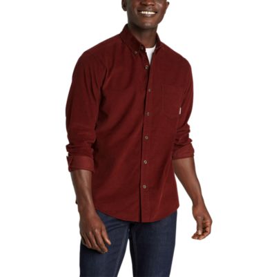 Sweatwater Mens Winter Long Sleeve Button Down Slim Fit Corduroy Shirts 