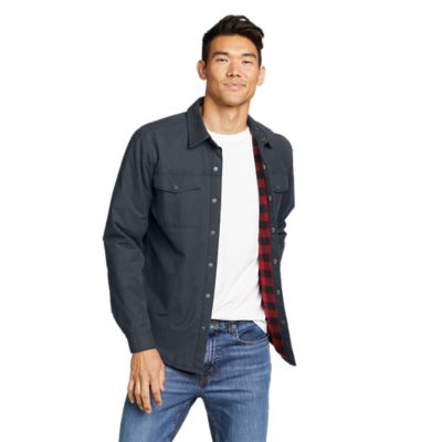 Men's Impact Canvas Flannel-lined Shirt-jacket