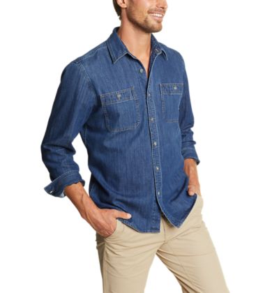 eddie bauer denim shirt