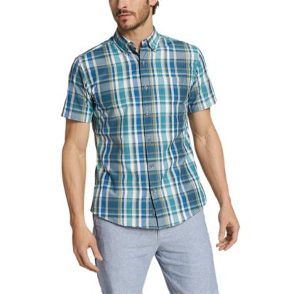 Image of Men's On The Go Short-Sleeve Poplin Shirt