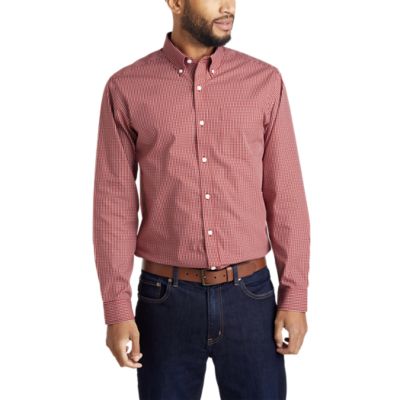 Men's Wrinklefree Pinpoint Oxford Relaxed Fit Longsleeve Shirt