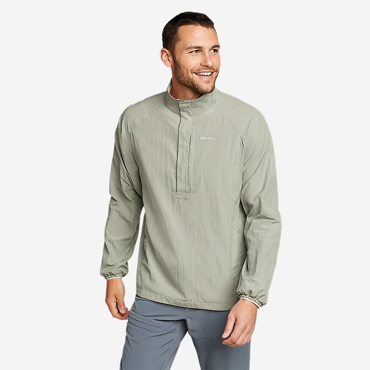 Men's Long-Sleeve UPF Guide Pullover Mock Neck large version