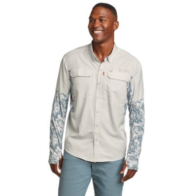 Men's Twin Fin Hybrid Long-sleeve Fishing Shirt