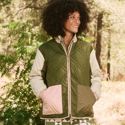 Women's The Great. + Eddie Bauer The Reversible Bomber Jacket Eddie Bauer