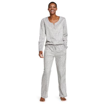 Womens Microfleece Pajama Sleepwear Set