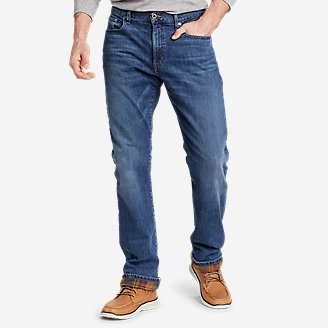 Men's Field Flannel-lined Flex Straight Jeans | Eddie Bauer Outlet