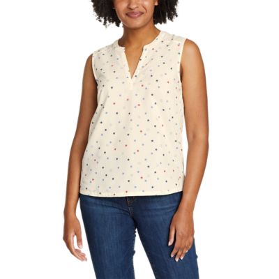 Image of Women's Etesian Split-Neck Tank Top