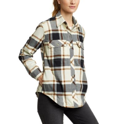 eddie bauer lined flannel shirt