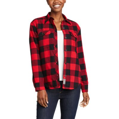 Faux Shearling Lined Flannel Shirt