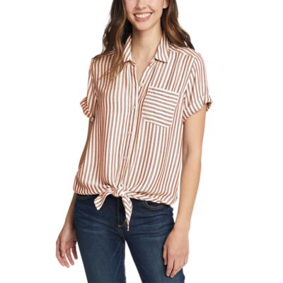 Image of Women's Halcyon Tie-Front Shirt - Print