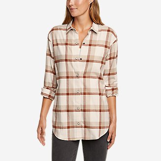 Thumbnail View 1 - Women's Field Flannel Snap-Front Tunic