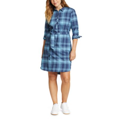 Blue 2025 flannel dress