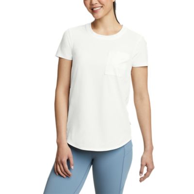 Short-Sleeve White T-Shirt w/ Pocket