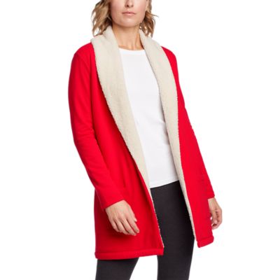 camp fleece sherpa cardigan