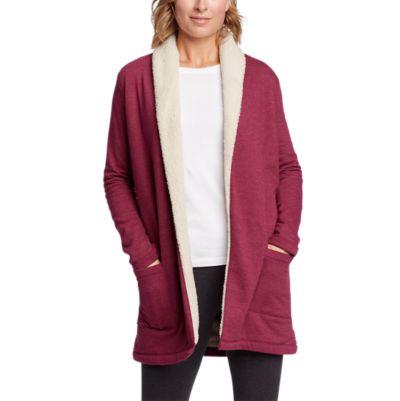 camp fleece sherpa cardigan