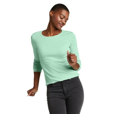 solid tees for women