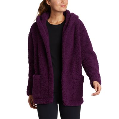 Kensie frosted discount sherpa hooded cardigan