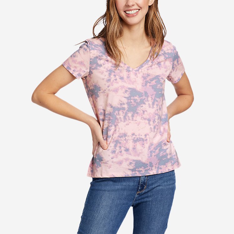 Women's Coast and Climb Short-Sleeve V-Neck T-Shirt - Print large version