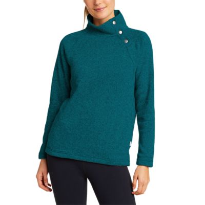 eddie bauer radiator fleece snap front pullover