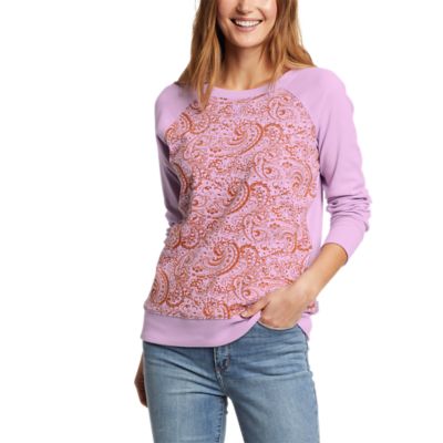 Image of Women's Legend Wash Crew Sweatshirt - Paisley