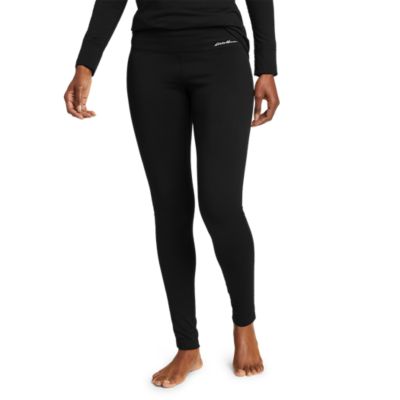 Eddie Bauer Women's Performance Baselayer Pants, Black, Medium at   Women's Clothing store