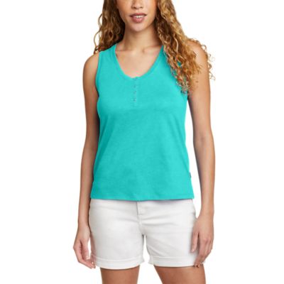 Women's Coast And Climb Henley Tank Top Eddie Bauer Outlet
