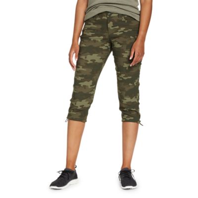 camo capri joggers