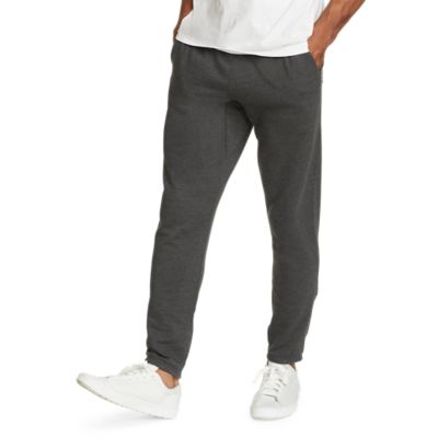 EDDIE BAUER FLEECE LINED PANTS Men's Size 36 x 29.5 Gray Black 6 Pockets 2  Zip