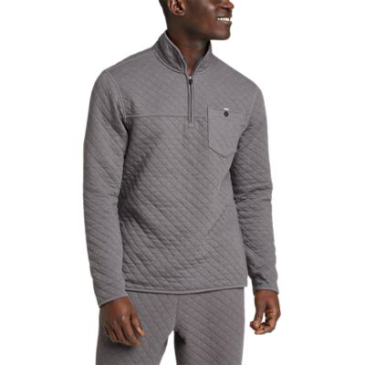 EDDIE BAUER SWEATER FLEECE 1/4 ZIP - GREY