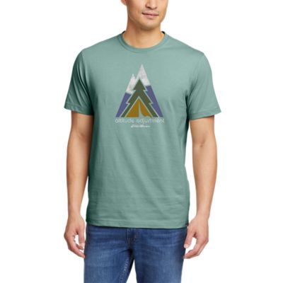 Men's Graphic Tshirt Altitude Adjustment Eddie Bauer Outlet