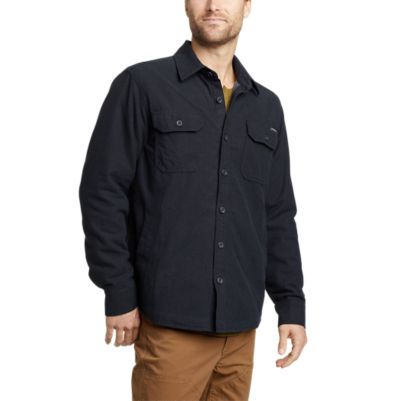 eddie bauer lined flannel shirt