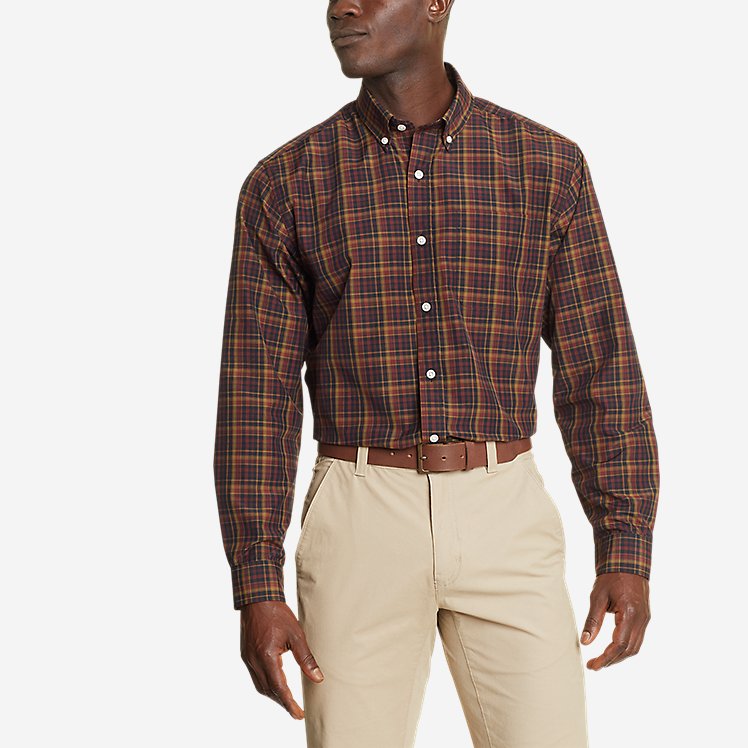Men's Getaway Long-sleeve Pattern Shirt - Relaxed Fit | Eddie Bauer Outlet