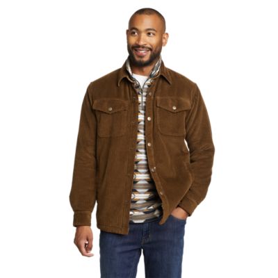 Corduroy jacket with faux on sale shearling