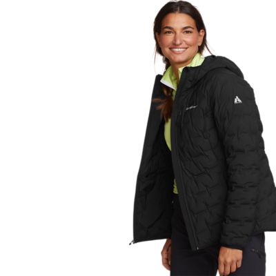 Eddie bauer women's microtherm store 2.0 down hooded jacket