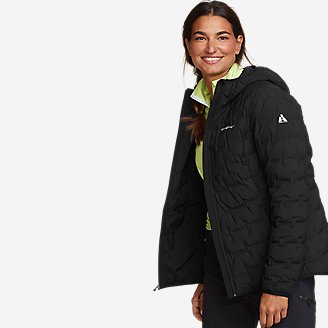 Thumbnail View 1 - Women's MicroTherm® FreeFuse™ Stretch Down Hooded Jacket