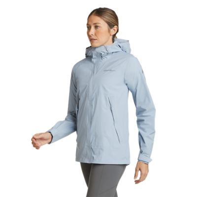 Eddie Bauer Jackets: Women's EB551 DPS Blue Waterproof Breathable Rain  Jacket